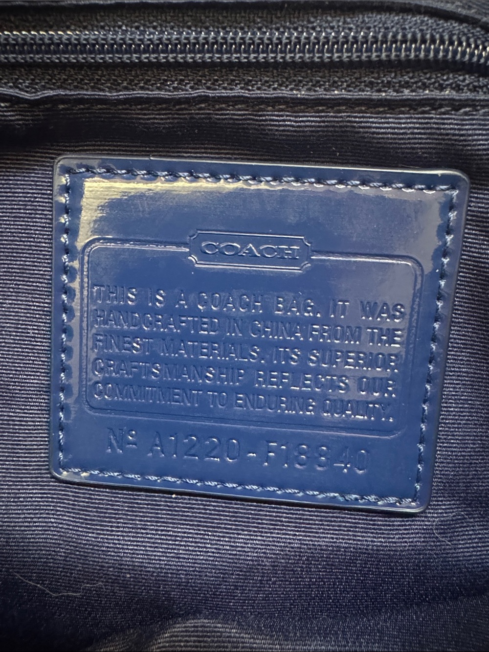 Patterned Crossbody Messenger Bag in Teal, Navy & Lavender - Picture 2 of 6